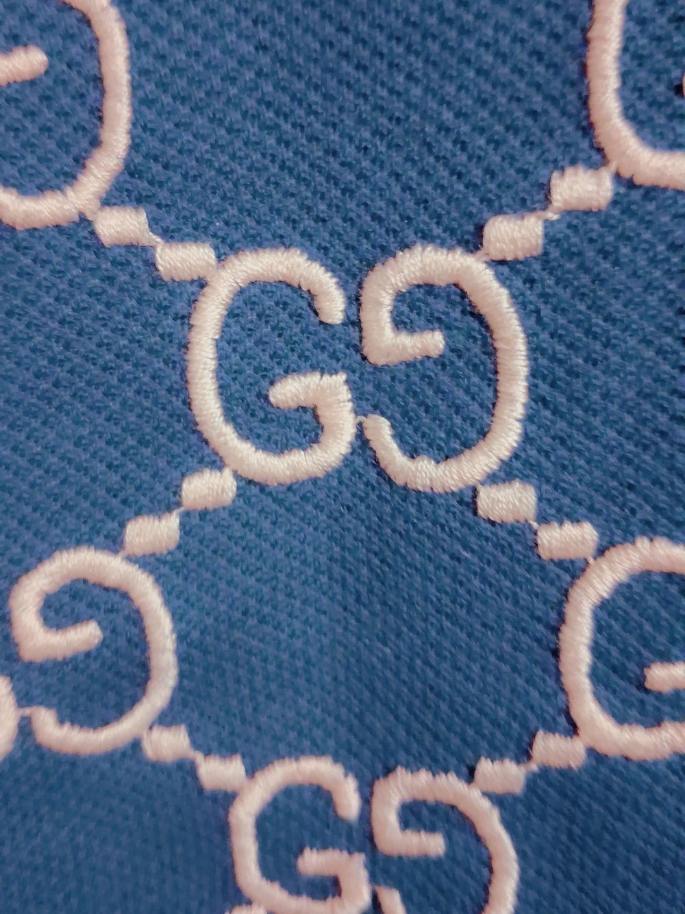 This is a Gucci GG Monogram Jacquard Polo Shirt - Picture 9 of 9